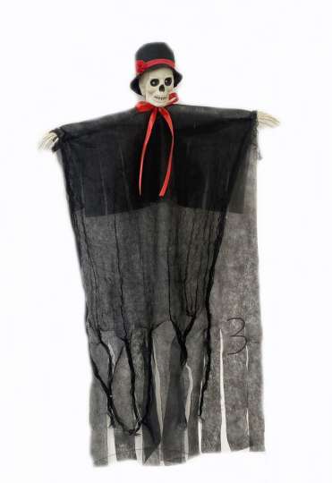 Подвесной декор на Хеллоуин Смерть 13632 100х62 см черный с красным