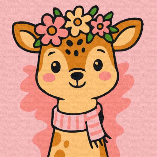 Оленя у віночку