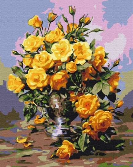 Букет жовтих троянд
