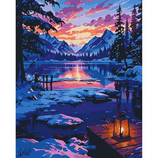 Картина по номерам "Зимний пейзаж" 11056-AC 40х50 см