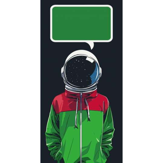 Открытка по номерам "Космонавт" 16116-AC 40х80 см