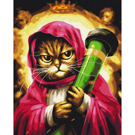 Картина по номерам "Санта Котия" BS54141, 40х50 см