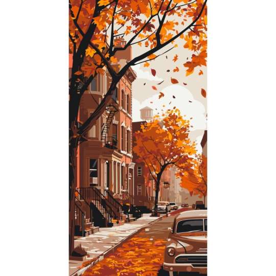 Картина по номерам "Осень в городе" 11062-AC 40х80 см