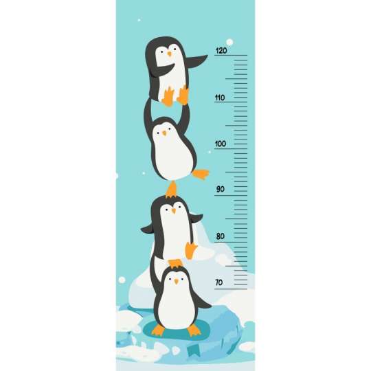 Ростомер по номерам "Пингвинчики" 15128-AC 30х80 см