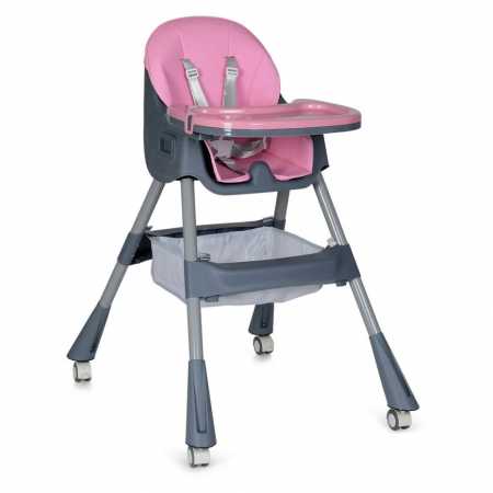 Стульчик для кормления M 5722 Lilac до 20 кг, складной, 5-ти точечный, экокожа