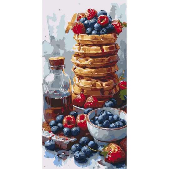 Картина по номерам "Сладкие вафли" 12035-AC 40x80 см