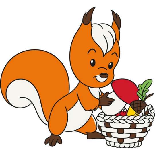 Роспись по холсту "Белочка" 15079-AC 25х30 см