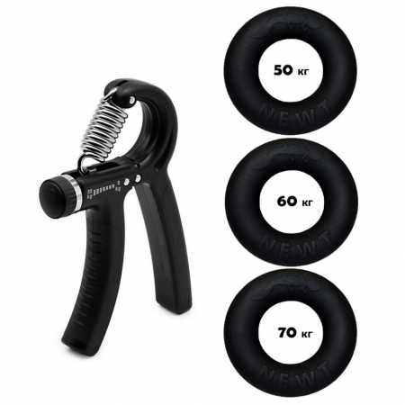 Набор кистевых эспандеров кольцо+эспандер ножницы Power Grip Set3 NE-1589-60