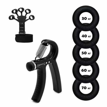 Набор кистевых эспандеров кольцо+эспандер, ножницы Power Grip Set NE-1589-WR15