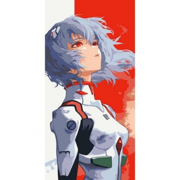 Картина по номерам "Аянами Рэй, Евангелион" 16128-AC 40х80 см                                                 