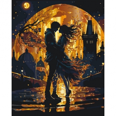 Картина по номерам "Свидание под луной" 10169-AC с металлизированными красками 40х50 см