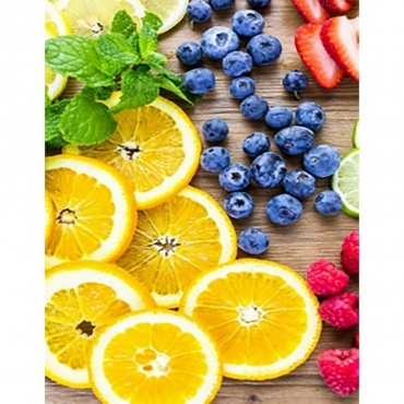 Алмазная мозаика "Фруктовое ассорти" JSFH85883 без подрамника 40х50 см