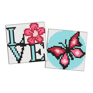 Алмазная мозаика "Грациозная бабочка" Идейка AMG1061 9x9 см