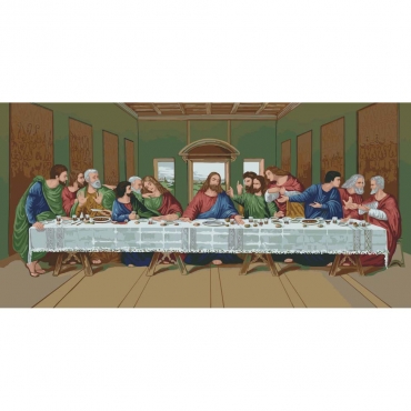 Картина по номерам "Тайная вечеря" 16137-AC 40х80 см