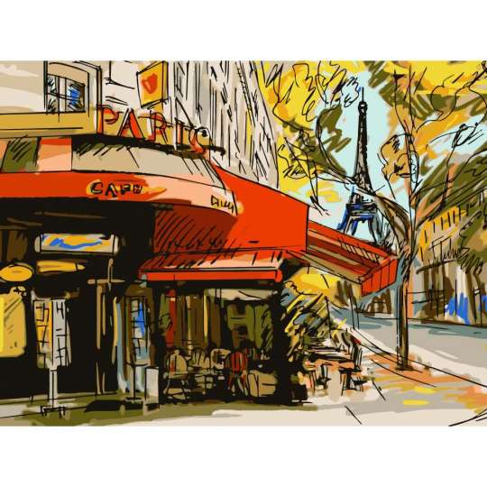 Картина по номерам "Улицы Парижа" 504003-NC 40х50 см