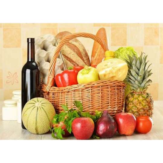 Алмазная мозаика "Осеннее богатство" HEG87043, 30х40 см      