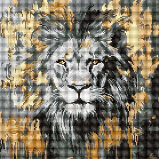 Алмазная мозаика "Золотой Лев" ©art_selena_ua AMO8259, 40х40 см