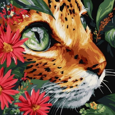 Картина по номерам "Бездонные глаза" ©art_selena_ua KHO6792, 40х40 см