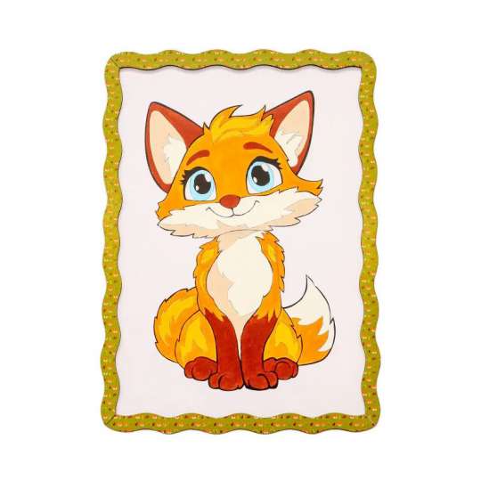 Детский набор для росписи по дереву "Лисичка" Puz-22959 формат А4