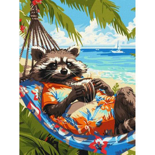 Картина по номерам "Тропический отдых" ©art_selena_ua KHO6652, 30х40 см 