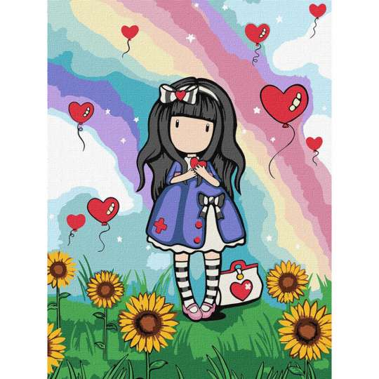 Картина по номерам "Be Kind To Yourself Santoro Gorjuss Collection" KHO8587, 30х40 см 