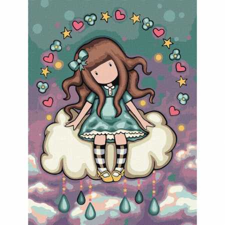 Картина по номерам "April's Showers Santoro Gorjuss Collection" KHO8672, 30х40 см 