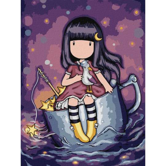 Картина по номерам "A Night's Quest Santoro Gorjuss Collection" KHO8673, 30х40 см 