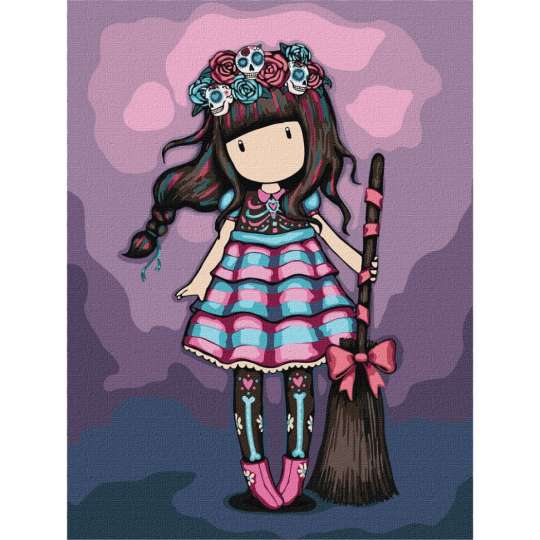 Картина по номерам "Frida Santoro Gorjuss Collection" KHO8675, 30х40 см 