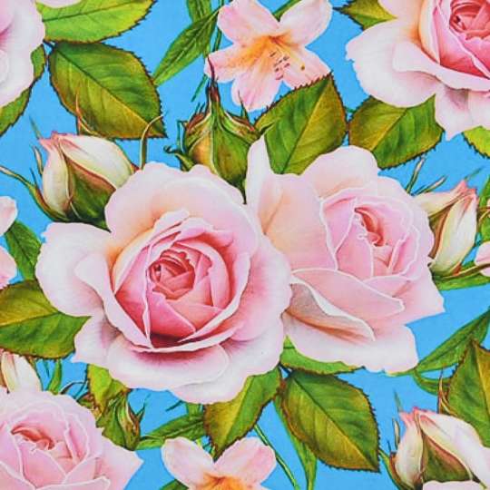 Алмазная мозаика "Розовые лепестки" HEE16327, 30х30 см