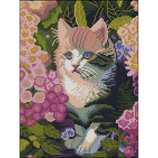 Алмазная мозаика без подрамника "Муркотик" ZAV3040-38, 30х40 см