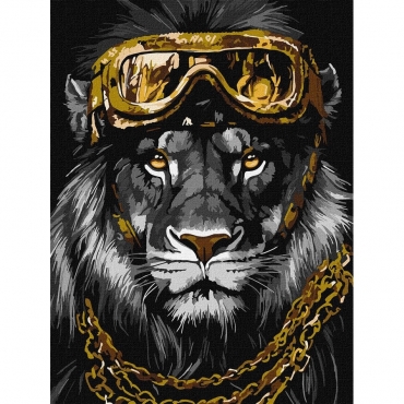 Картина по номерам "Сила стиля" KHO6669 с металлизированными красками, 30х40 см