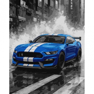 Картина по номерам "Синяя гонка" ©art_selena_ua KHO5162, 40х50 см
