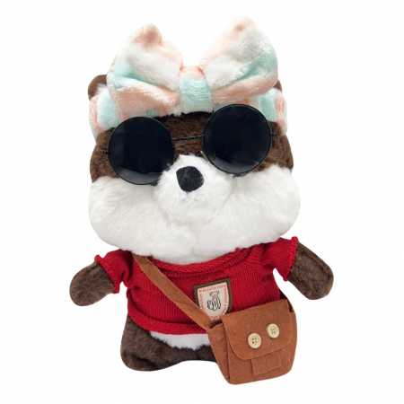 Мягкая игрушка "Собачка" K0201(Brown) одежда в ассортименте, 30 см