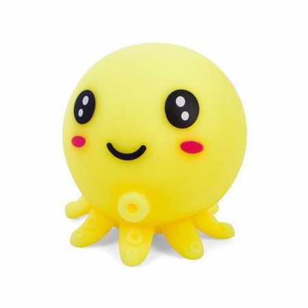Детская игрушка-антистресс "Осьминог" MS 3951(Yellow) с мукой, 7,5 см
