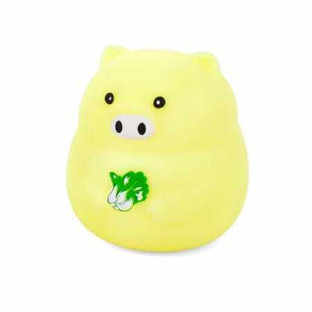 Детская игрушка-антистресс "Свинка" MS 3950(Yellow) с мукой, 8 см