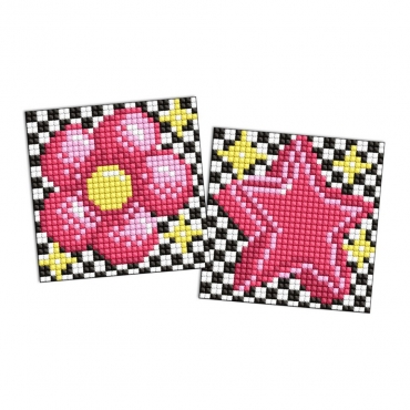 Алмазная мозаика "LOL Surprise! Цветок и звезда" AMG1181 на самоклеящейся основе 9x9 см