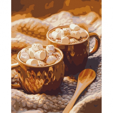 Картина по номерам "Какао с зефирками" BS54440, 40х50 см