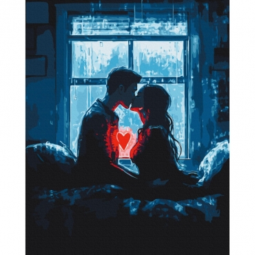 Картина по номерам "Соединившиеся сердца" BS54219, 40х50 см