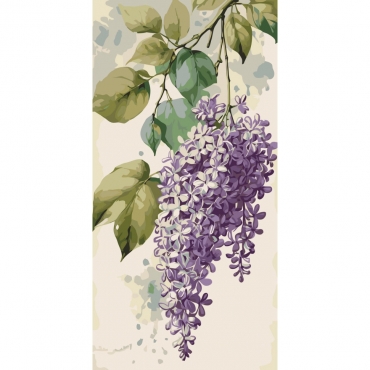 Картина по номерам "Шепот сирени" 13162-AC 40х80 см