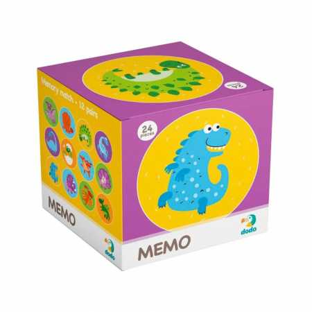 Детская настольная игра мемо "Динозавры" DoDo 300142, 24 фишки 