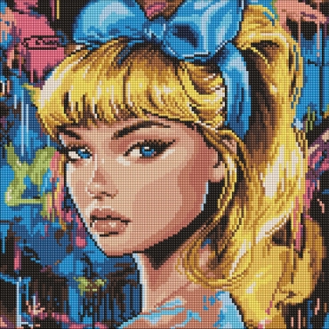 Алмазная мозаика "Современная Золушка" AMO8312, 40х40 см