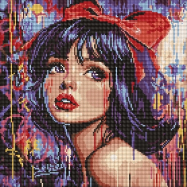 Алмазная мозаика "Современная Белоснежка" AMO8315, 40х40 см