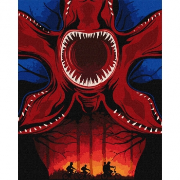 Картина по номерам "Охота на монстра" KHO5227, 40х50 см