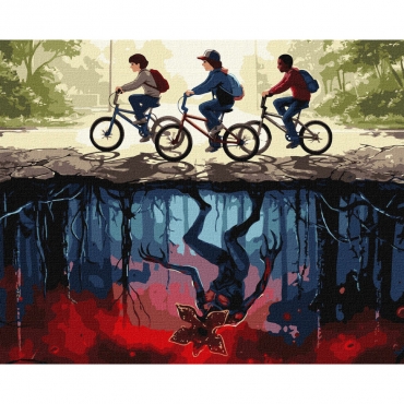 Картина по номерам "Граница реальностей" KHO5229, 40х50 см