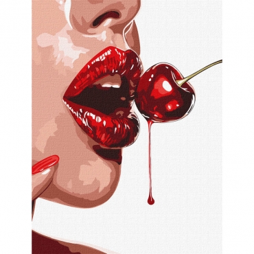 Картина по номерам "Сладкая вишня" KHO8460, 30х40 см