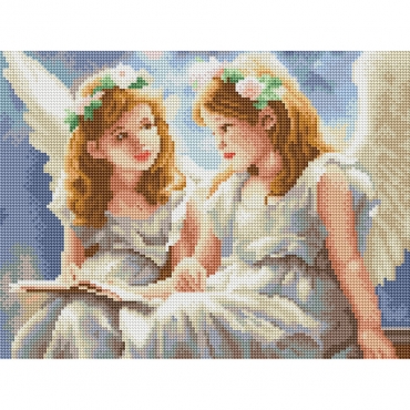 Алмазная мозаика "Ангелочки" DRBS53708, 30х40 см