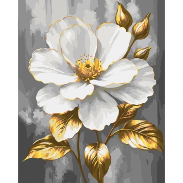 Картина по номерам "Драгоценная простота" 13173-AC с металлизированными красками 40х50 см