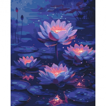 Картина по номерам "Цветы темной воды" 13172-AC 40х50 см