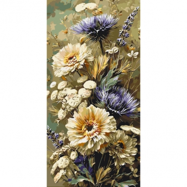 Картина по номерам "Полевой букет" LW5195, 40х80 см