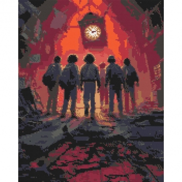 Алмазная мозаика "Очень странные дела" OD194-01, 40х50 см